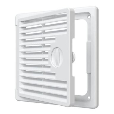Inspection hatch with grille | 150x150mm | surface-mounted | white | plastic | RDL1515 Inspection hatch with grille | 150x150mm | surface-mounted | white | plastic | RDL1515