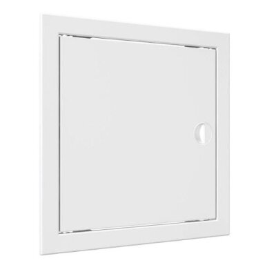 Inspection hatch door | 168x168x24mm | with handle and flange | white | plastic | RDL1515R Inspection hatch door | 168x168x24mm | with handle and flange | white | plastic | RDL1515R