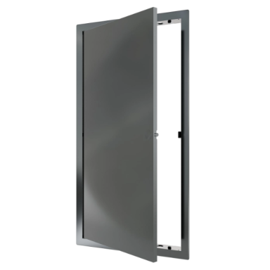 Inspection door–hatch | push-open | 424×224×24 mm | gray | plastic Inspection door–hatch | push-open | 424×224×24 mm | gray | plastic