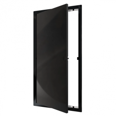 Inspection door–hatch | push-open | 424×224×24 mm | black | plastic Inspection door–hatch | push-open | 424×224×24 mm | black | plastic