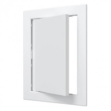 Inspection hatch door | push-to-open | with flange | 218x168x24mm | white | plastic | RDL1520A Inspection hatch door | push-to-open | with flange | 218x168x24mm | white | plastic | RDL1520A
