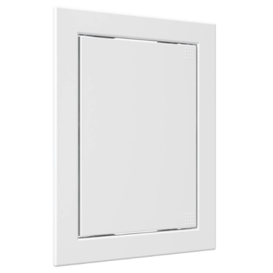 Inspection hatch door | push-to-open | with flange | 218x168x24mm | white | plastic | RDL1520A Inspection hatch door | push-to-open | with flange | 218x168x24mm | white | plastic | RDL1520A
