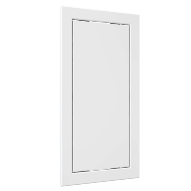 Inspection hatch door | push-to-open | with flange | 318x168x24mm | white | plastic | RDL1530A Inspection hatch door | push-to-open | with flange | 318x168x24mm | white | plastic | RDL1530A