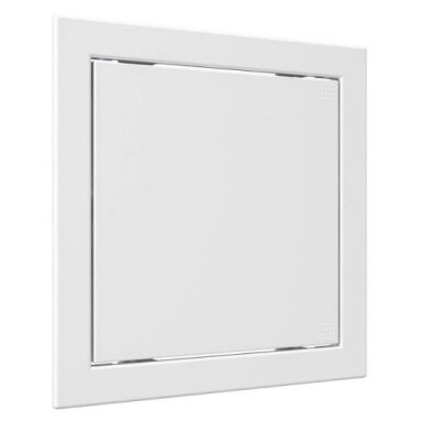 Inspection hatch door | push-to-open | with flange | 218x218x24mm | white | plastic | RDL2020A Inspection hatch door | push-to-open | with flange | 218x218x24mm | white | plastic | RDL2020A