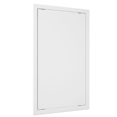 Inspection hatch door | push-to-open | with flange | 368x368x24mm | white | plastic | RDL3535A Inspection hatch door | push-to-open | with flange | 368x368x24mm | white | plastic | RDL3535A