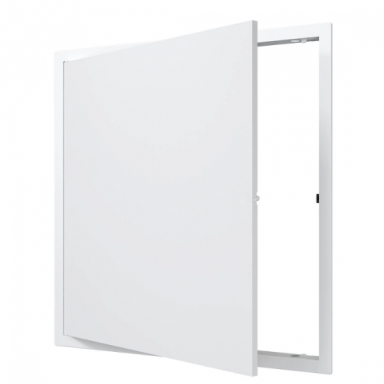 Inspection door-hatch | push-to-open | with flange | 400x400x24mm | white | plastic | RDL4040N Inspection door-hatch | push-to-open | with flange | 400x400x24mm | white | plastic | RDL4040N
