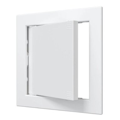 Inspection hatch door | push-to-open | with flange | 168x168x24mm | white | plastic | RDL1515A Inspection hatch door | push-to-open | with flange | 168x168x24mm | white | plastic | RDL1515A