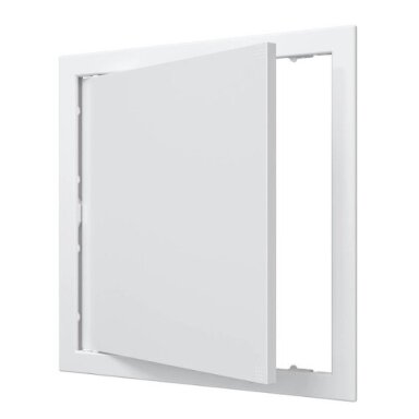Inspection hatch door | push-to-open | with flange | 318x318x24mm | white | plastic | RDL3030A Inspection hatch door | push-to-open | with flange | 318x318x24mm | white | plastic | RDL3030A