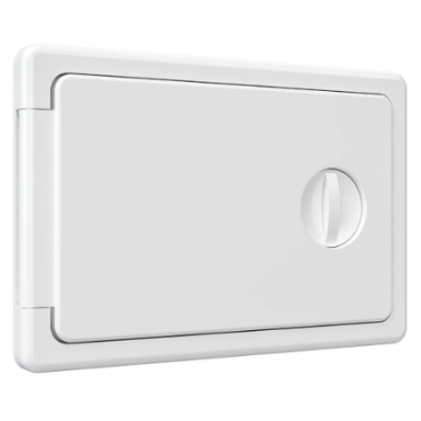 Inspection hatch door | 150x100x10mm | with handle | white | plastic | RDL1510P