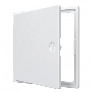 Inspection hatch door | 250x250x10mm | with handle | white | plastic | RDL2525P