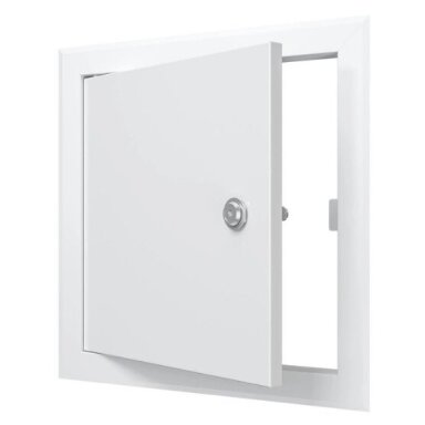 Inspection door-hatch with lock | 260x260x30mm | white | steel | RDL2020SU Inspection door-hatch with lock | 260x260x30mm | white | steel | RDL2020SU