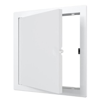 Inspection door-hatch | push-to-open | with flange | 150x150x24mm | white | plastic | RDL1515N Inspection door-hatch | push-to-open | with flange | 150x150x24mm | white | plastic | RDL1515N