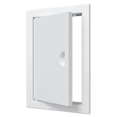 Inspection hatch door | 172x122x24mm | with handle and flange | white | plastic | RDL1015R