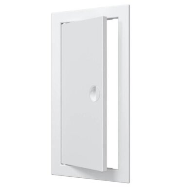 Inspection hatch door | 318x168x24mm | with handle and flange | white | plastic | RDL1530R