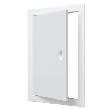 Inspection hatch door | 318x218x24mm | with handle and flange | white | plastic | RDL2030R