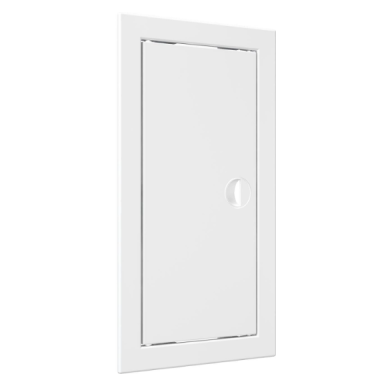 Inspection hatch door | 318x168x24mm | with handle and flange | white | plastic | RDL1530R