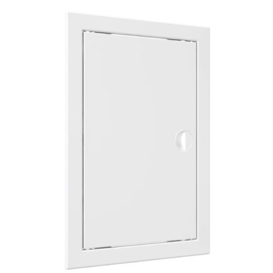 Inspection hatch door | 318x218x24mm | with handle and flange | white | plastic | RDL2030R