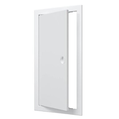 Inspection hatch door | 418x218x24mm | with handle and flange | white | plastic | RDL2040R
