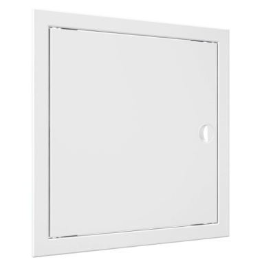 Inspection hatch door | 318x318x24mm | with handle and flange | white | plastic | RDL3030R