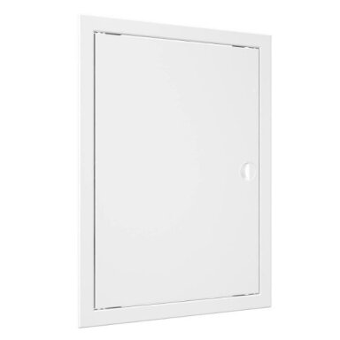 Inspection hatch door | 418x318x24mm | with handle and flange | white | plastic | RDL3040R
