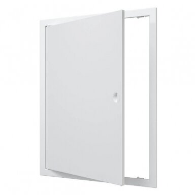 Inspection hatch door | 518x418x24mm | with handle and flange | white | plastic | RDL4050R