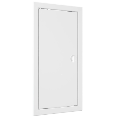 Inspection hatch door | 418x218x24mm | with handle and flange | white | plastic | RDL2040R