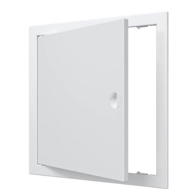 Inspection hatch door | 318x318x24mm | with handle and flange | white | plastic | RDL3030R