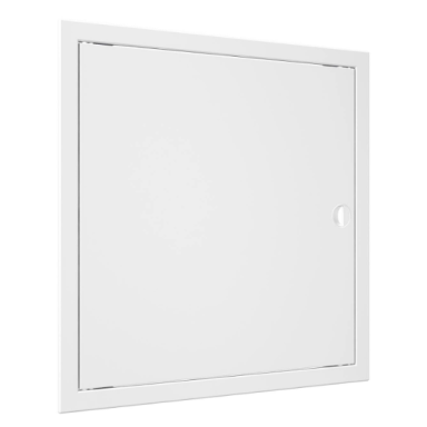 Inspection hatch door | 418x418x24mm | with handle and flange | white | plastic | RDL4040R