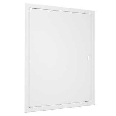 Inspection hatch door | 518x418x24mm | with handle and flange | white | plastic | RDL4050R
