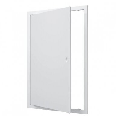 Inspection hatch door | 618x418x24mm | with handle and flange | white | plastic | RDL4060R