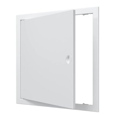 Inspection hatch door | 367x368x24mm | with handle and flange | white | plastic | RDL3535R