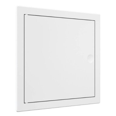 Inspection door-hatch | push-to-open | with flange | 100x100x24mm | white | plastic | RDL1010N Inspection door-hatch | push-to-open | with flange | 100x100x24mm | white | plastic | RDL1010N