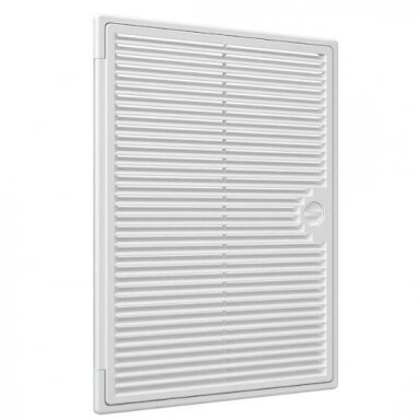 Inspection hatch with grille | 300x400mm | surface-mounted | white | plastic | RDL3040