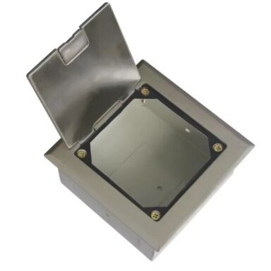Grounding inspection box for surge protection | lightning protection systems | 110x110x65mm | steel Grounding inspection box for surge protection | lightning protection systems | 110x110x65mm | steel