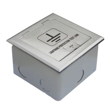 Grounding inspection box for surge protection | lightning protection systems | 110x110x65mm | steel Grounding inspection box for surge protection | lightning protection systems | 110x110x65mm | steel