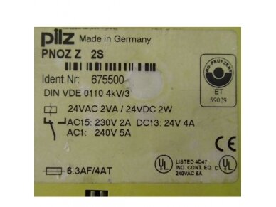 Saugos relė | PNOZ Z 2S | 675500 1