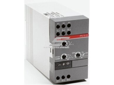 Švelnaus | minkšto paleidimo įrenginys | soft starteris | 3,5A | 1,1kW | 24-110VAC/DC | 110-400VAC | ABB | ps s 03-400b Švelnaus | minkšto paleidimo įrenginys | soft starteris | 3,5A | 1,1kW | 24-110VAC/DC | 110-400VAC | ABB | ps s 03-400b