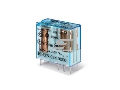 Relė | DPDT | 2CO | 24VDC | 8A/250VAC | 8A/30VDC | Finder | 40.52.9.024.0000 Relė | DPDT | 2CO | 24VDC | 8A/250VAC | 8A/30VDC | Finder | 40.52.9.024.0000