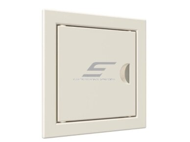 Revizinės durelės-liukas | su rankenėle ir flanšu | 122x122x24mm | smėlio spalvos | plastikas | RDL1010S 1 Revizinės durelės-liukas | su rankenėle ir flanšu | 122x122x24mm | smėlio spalvos | plastikas | RDL1010S 1