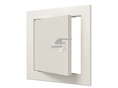 Revizinės durelės-liukas | su rankenėle ir flanšu | 168x168x24mm | smėlio spalvos | plastikas | RDL1515S Revizinės durelės-liukas | su rankenėle ir flanšu | 168x168x24mm | smėlio spalvos | plastikas | RDL1515S