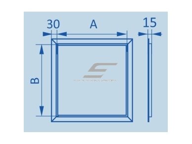 Revizinės durelės-liukas atidaromos paspaudimu | 200x400x15mm | aliuminio profilis | RDL2040B 3 Revizinės durelės-liukas atidaromos paspaudimu | 200x400x15mm | aliuminio profilis | RDL2040B 3