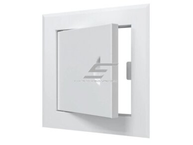 Revizinės durelės-liukas su rankenėle | 210x210x30mm | balta | plienas | RDL1515M Revizinės durelės-liukas su rankenėle | 210x210x30mm | balta | plienas | RDL1515M