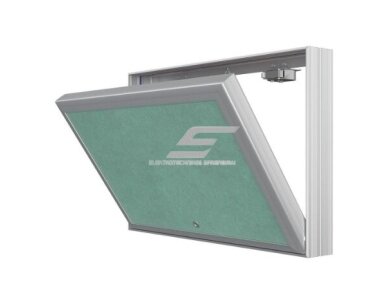 Revizinės durelės-liukas atidaromos paspaudimu | 300x200x35mm | aliuminio profilis | su grandine | M3020 1
