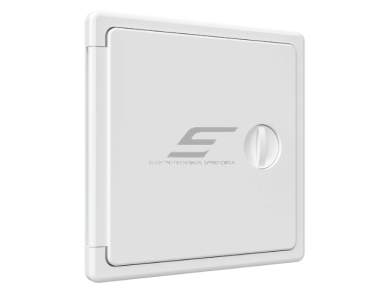 Revizinės durelės-liukas su rankenėle | 150x150x10mm | balta | plastikas | RDL1515P 1