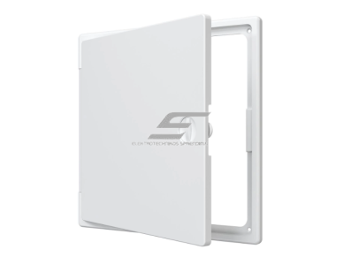 Revizinės durelės-liukas su rankenėle | 250x250x10mm | balta | plastikas | RDL2525P Revizinės durelės-liukas su rankenėle | 250x250x10mm | balta | plastikas | RDL2525P