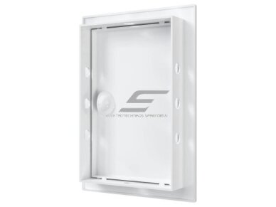 Revizinės durelės-liukas | su rankenėle ir flanšu | 172x122x24mm | baltos | plastikas | RDL1015R 2