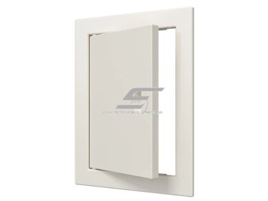 Revizinės durelės-liukas | su rankenėle ir flanšu | 218x168x24mm | smėlio spalvos | plastikas | RDL1520S Revizinės durelės-liukas | su rankenėle ir flanšu | 218x168x24mm | smėlio spalvos | plastikas | RDL1520S