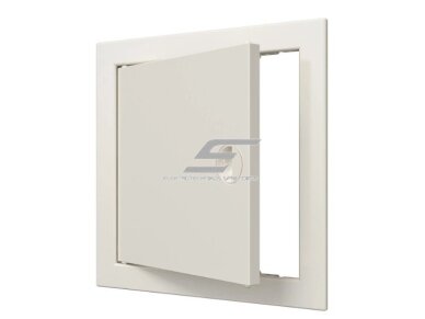 Revizinės durelės-liukas | su rankenėle ir flanšu | 218x218x24mm | smėlio spalvos | plastikas | RDL2020S Revizinės durelės-liukas | su rankenėle ir flanšu | 218x218x24mm | smėlio spalvos | plastikas | RDL2020S