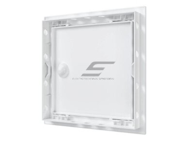 Revizinės durelės-liukas | su rankenėle ir flanšu | 218x218x24mm | baltos | plastikas | RDL2020R 2 Revizinės durelės-liukas | su rankenėle ir flanšu | 218x218x24mm | baltos | plastikas | RDL2020R 2