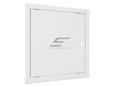 Revizinės durelės-liukas | su rankenėle ir flanšu | 318x318x24mm | baltos | plastikas | RDL3030R 1 Revizinės durelės-liukas | su rankenėle ir flanšu | 318x318x24mm | baltos | plastikas | RDL3030R 1